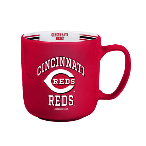 Cincinnati Reds Coffee Mug 15oz Stripe Design - Logo Brands