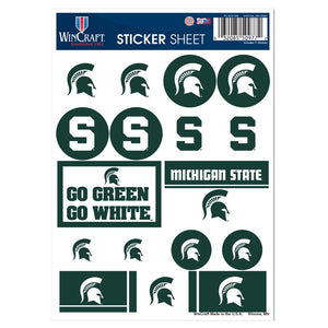 Michigan State Spartans Decal Sheet 5x7 Vinyl - WinCraft