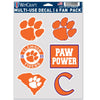 Clemson Tigers Decal Multi Use Fan 6 Pack - WinCraft