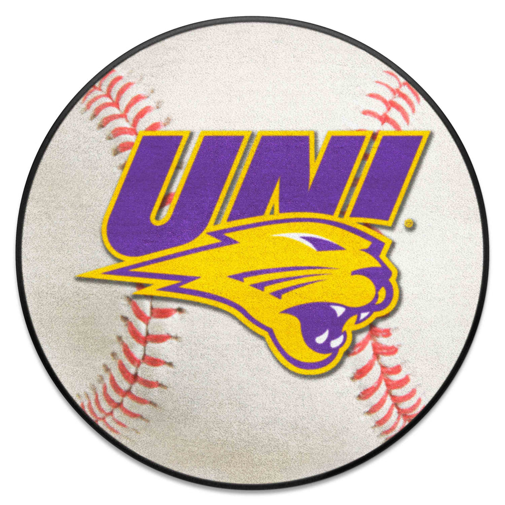 Fanmats - University of Northern Iowa Baseball Mat 27'' diameter