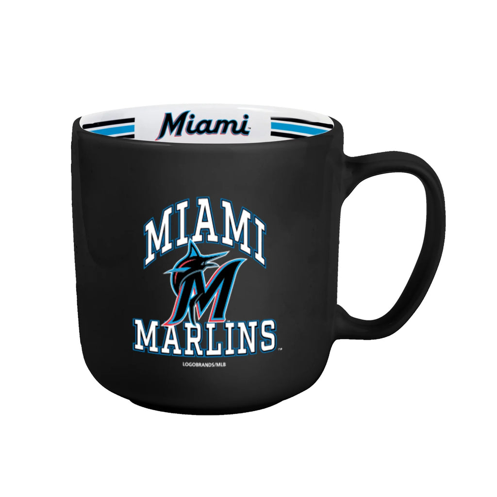 Miami Marlins Coffee Mug 15oz Stripe Design - Logo Brands