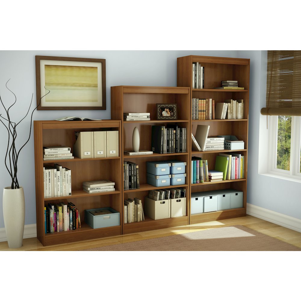 Axess 5-Shelf Bookcase, Morgan Cherry - South Shore Furniture