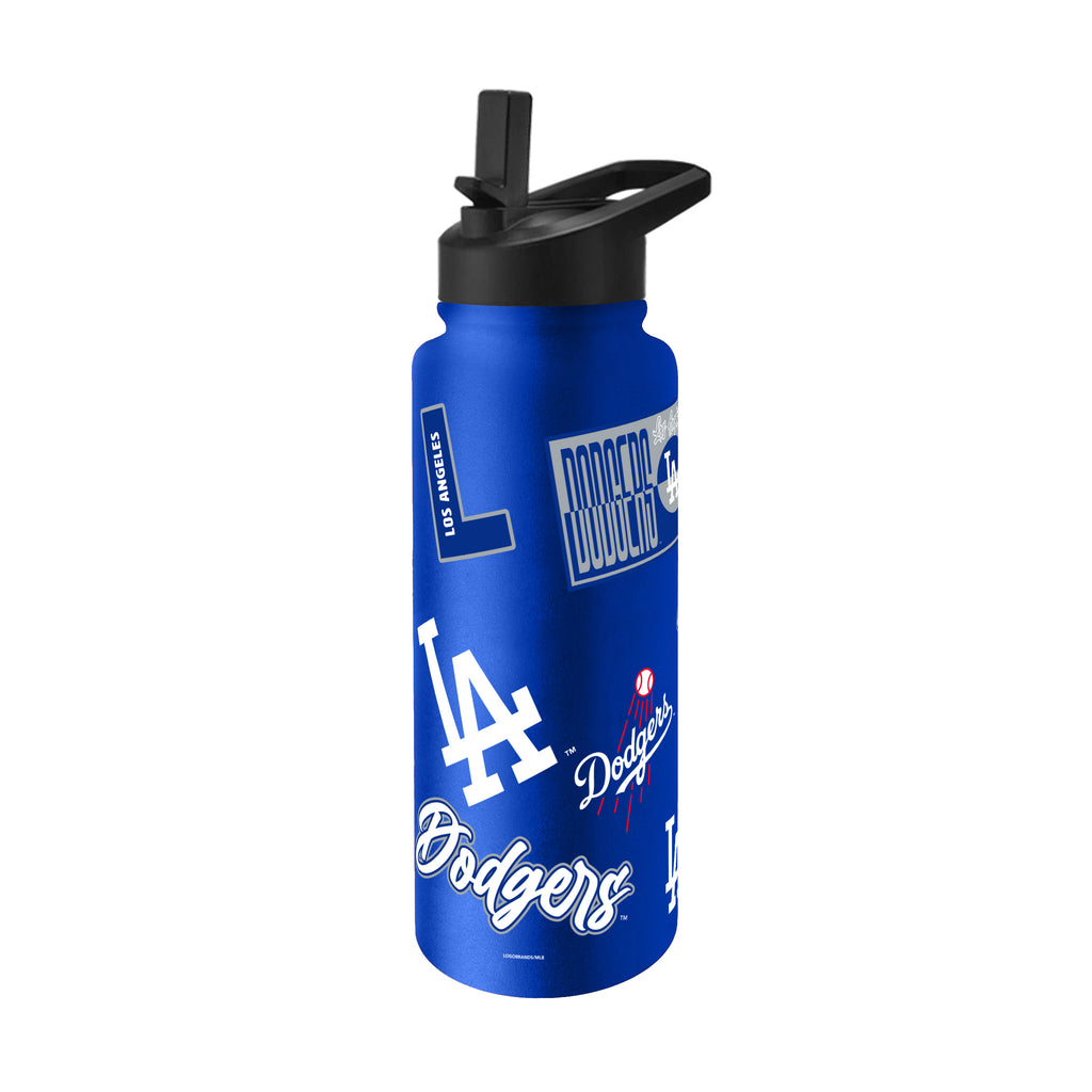 Los Angeles Dodgers Quencher Bottle 34oz Stainless Steel Dreamweave - Logo Brands