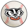 Fanmats - University of Wisconsin Baseball Mat 27'' diameter