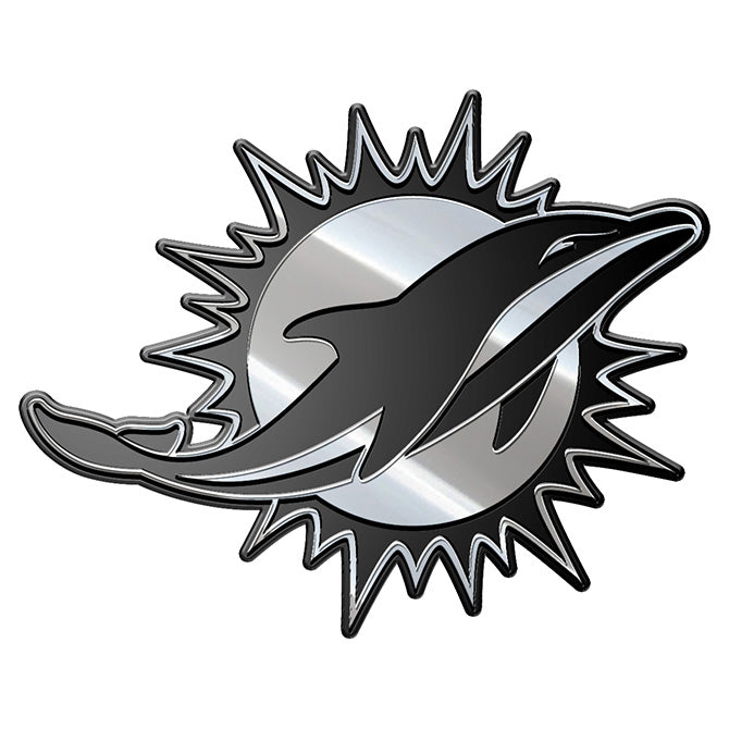 Miami Dolphins Auto Emblem Premium Metal - Logo Brands