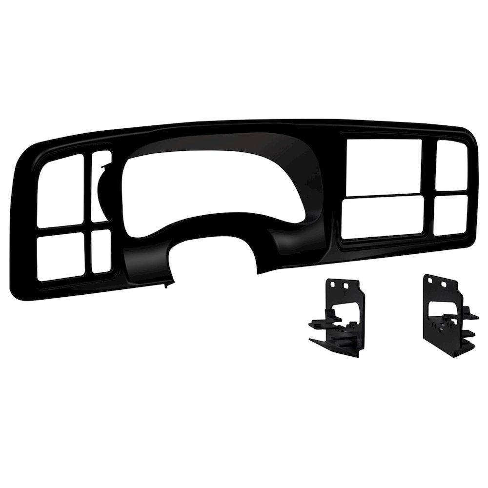 GM Trucks 1999-2002 Double DIN Kit DDIN Dash Panel - Black - Metra