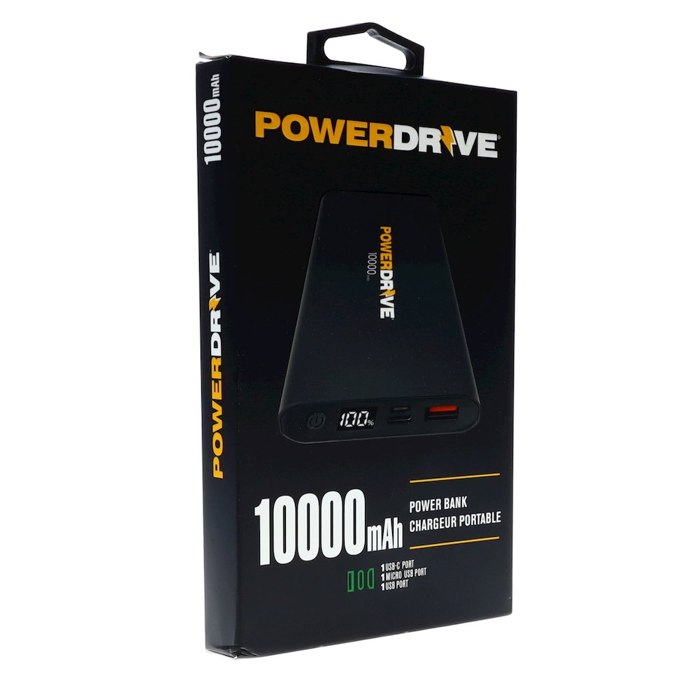 10000 mAh Power Bank - PowerDrive