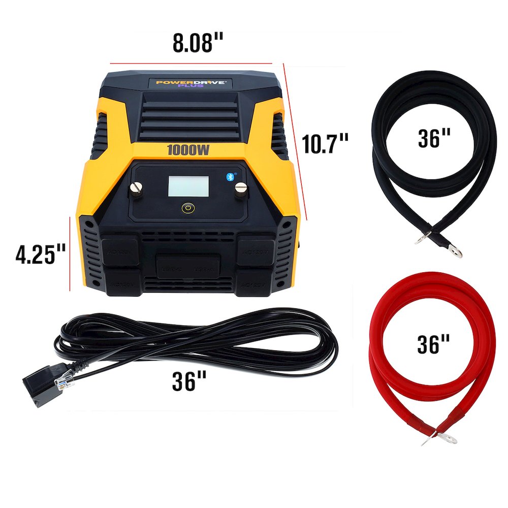 PowerDrive Plus PWD1000P 1000 Watt Wireless Power Inverter