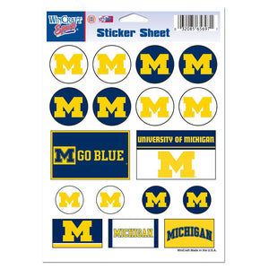 Michigan Wolverines Decal Sheet 5x7 Vinyl - WinCraft