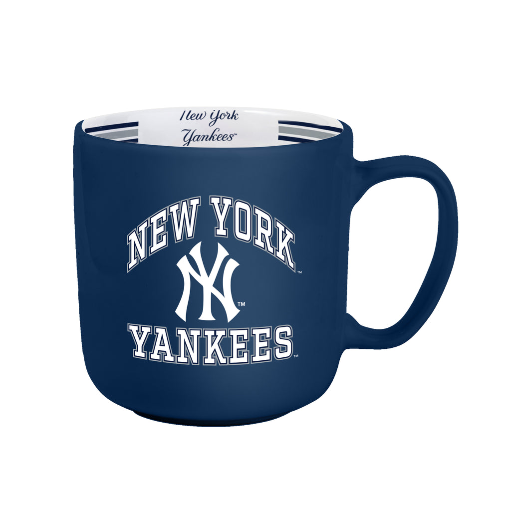 New York Yankees Coffee Mug 15oz Stripe Design - Logo Brands