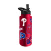 Philadelphia Phillies Quencher Bottle 34oz Stainless Steel Dreamweave - Logo Brands