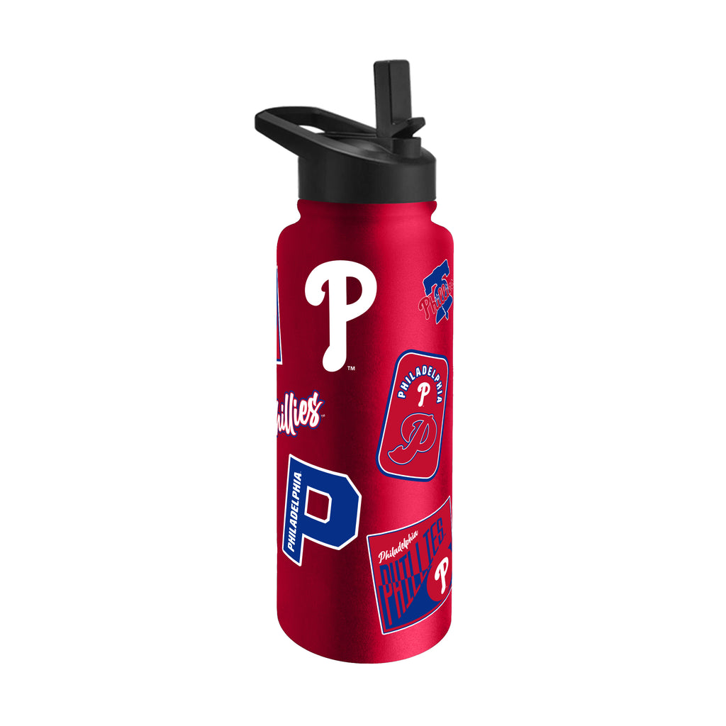 Philadelphia Phillies Quencher Bottle 34oz Stainless Steel Dreamweave - Logo Brands