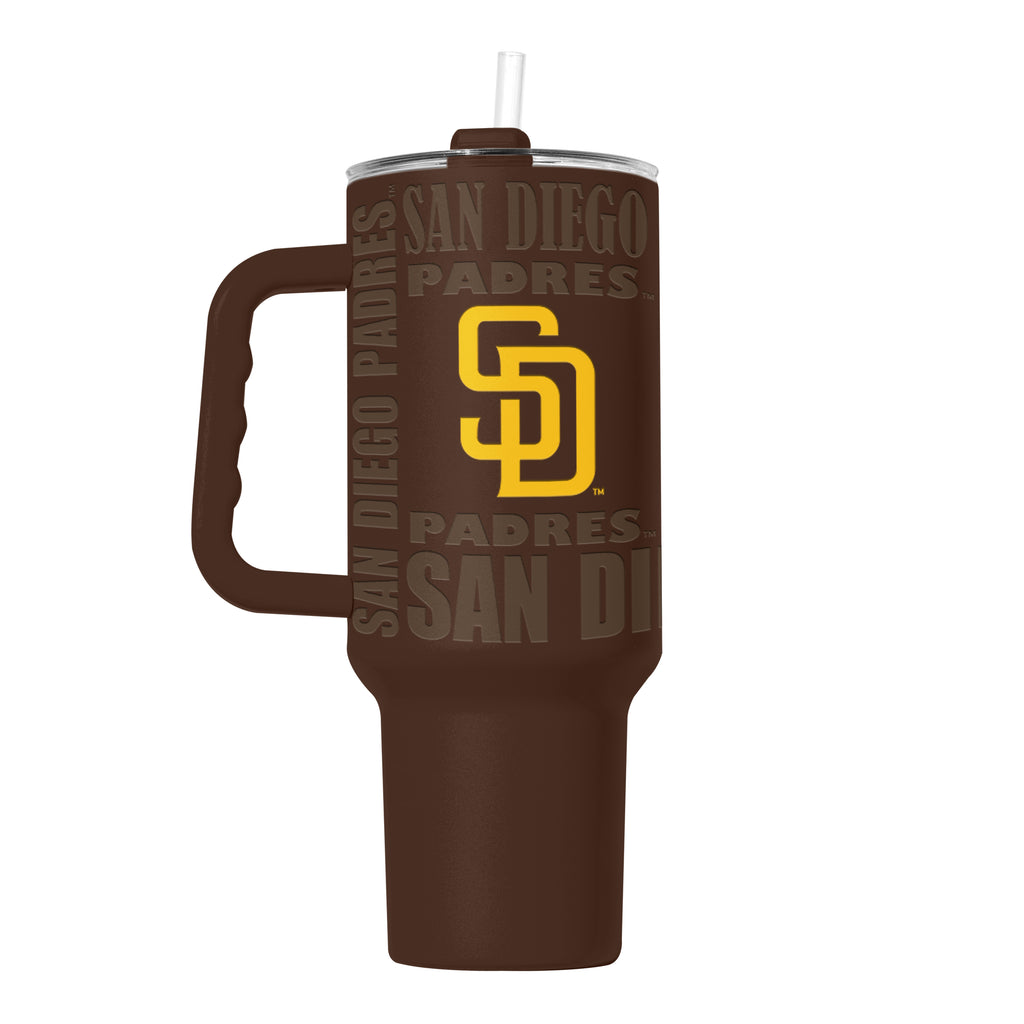 San Diego Padres Tumbler 40oz Powder Coat Replay - Logo Brands