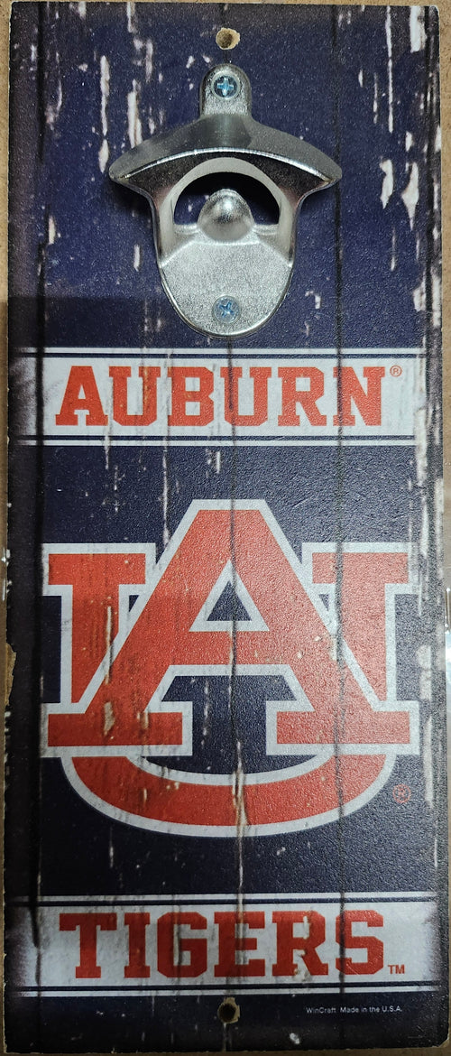 Auburn Tigers Sign Wood 5x11 Bottle Opener Alternate - 14