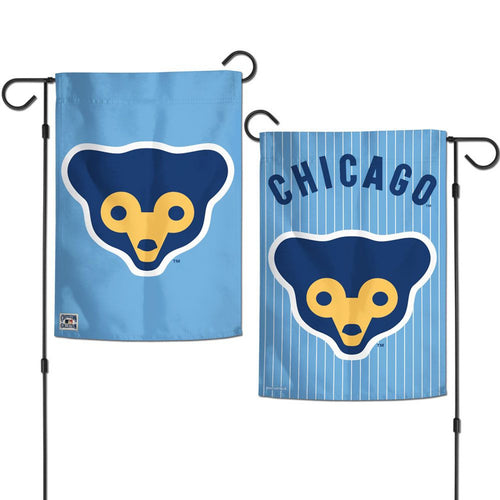Chicago Cubs Flag 12x18 Garden Style 2 Sided Retro Logo - WinCraft