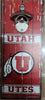 Utah Utes Sign Wood 5x11 Bottle Opener Alternate - 14