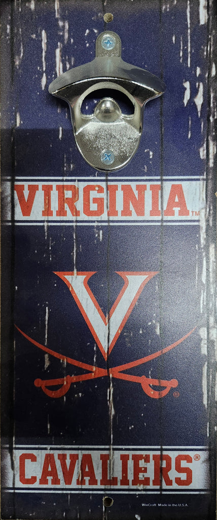 Virginia Cavaliers Sign Wood 5x11 Bottle Opener Alternate - 14