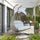 Beige Wicker Hanging 2 person Egg Swing Chair - LeisureMod