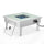 Walbrooke Outdoor Patio Aluminum Square Fire Pit Side Table with Lid - LeisureMod