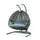 LeisureMod Wicker Hanging Double Egg Swing Chair  ESCU57CBU
