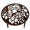 Devon Tree Design Glass Top Aluminum Base Indoor Outdoor End Table - LeisureMod