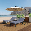 Chelsea Modern Outdoor Chaise Lounge Chair With Cushions - LeisureMod