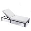 Chelsea Modern Outdoor Chaise Lounge Chair With Cushions - LeisureMod