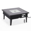 Walbrooke Patio Square Fire Pit and Tank Holder with Slats Design - LeisureMod