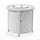 Walbrooke White Patio Round Tank Holder - LeisureMod