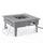 Walbrooke Patio Square Fire Pit and Tank Holder - LeisureMod