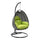 Charcoal Wicker Hanging Egg Swing Chair - LeisureMod