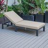 Chelsea Modern Outdoor Chaise Lounge Chair With Cushions - LeisureMod