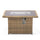 Mace Wicker Patio Modern Propane Fire Pit Table - LeisureMod