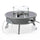 Walbrooke Patio Round Fire Pit and Tank Holder with Slats Design - LeisureMod