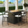 Chelsea Bar Height FIre pit aluminum table - LeisureMod