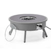 Walbrooke Patio Round Fire Pit and Tank Holder - LeisureMod