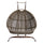 LeisureMod Wicker Hanging Double Egg Swing Chair  EKDBG-57BU
