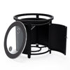 Walbrooke Black Patio Round Tank Holder - LeisureMod