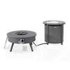 Walbrooke Patio Round Fire Pit and Tank Holder - LeisureMod