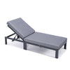 Chelsea Modern Outdoor Chaise Lounge Chair With Cushions - LeisureMod