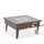 Walbrooke Outdoor Patio Aluminum Square Fire Pit Side Table with Lid - LeisureMod