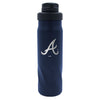 Atlanta Braves Water Bottle 20oz Morgan Stainless - Wincraft