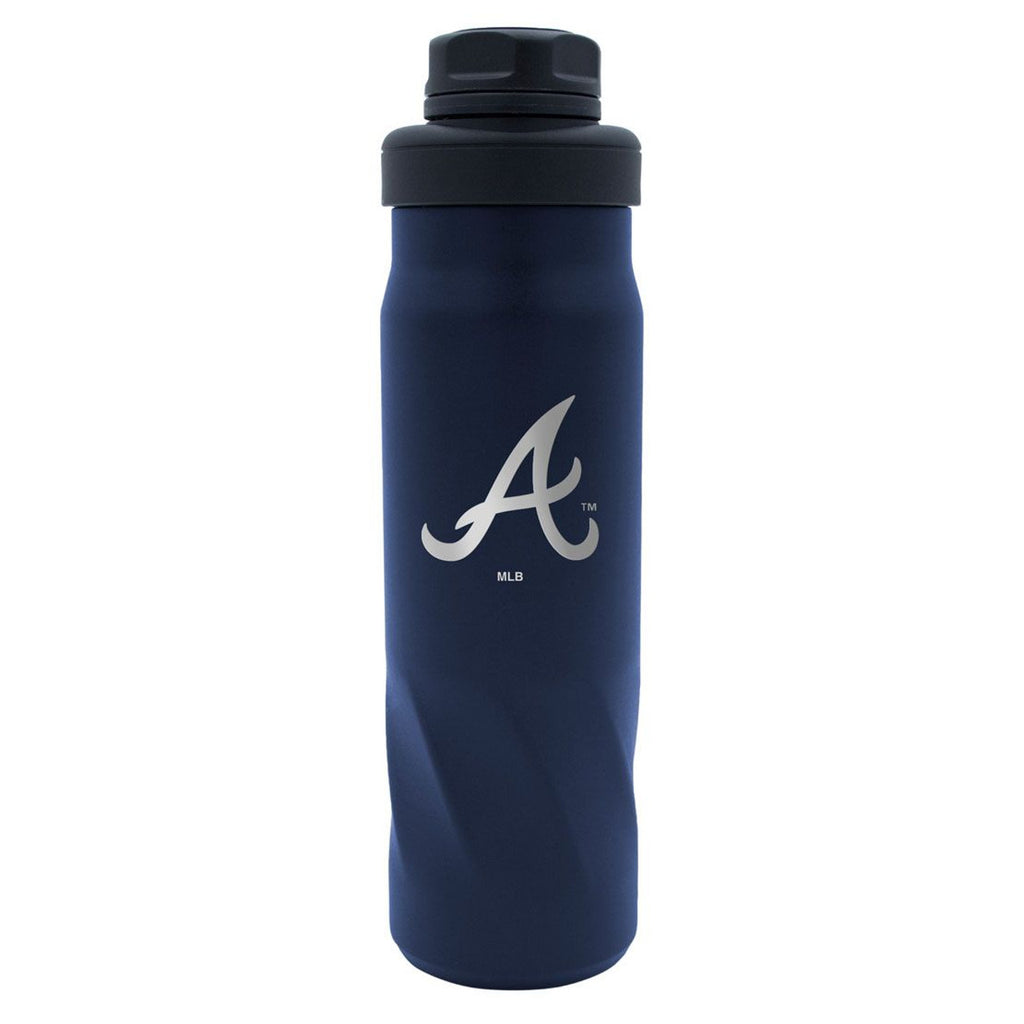 Atlanta Braves Water Bottle 20oz Morgan Stainless - Wincraft