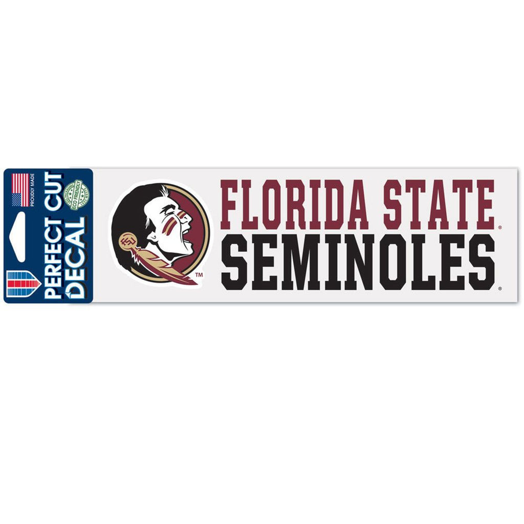 Florida State Seminoles Decal 3x10 Perfect Cut Wordmark Color - WinCraft