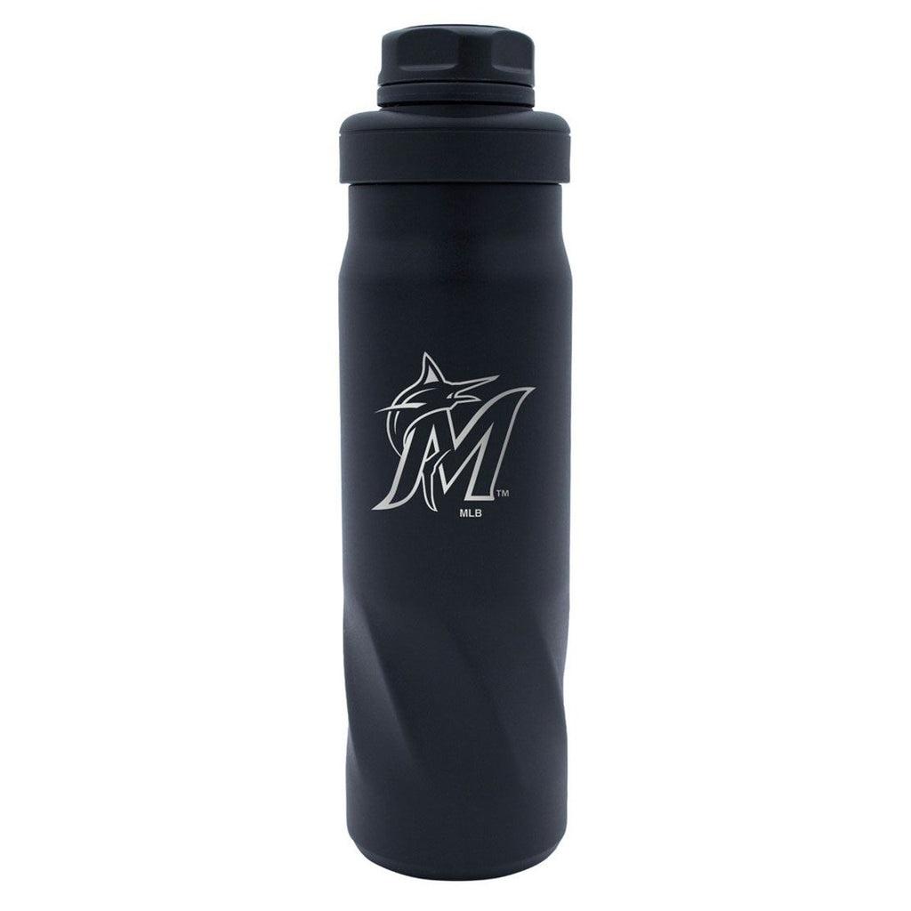 Miami Marlins Water Bottle 20oz Morgan Stainless - Wincraft