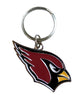 Arizona Cardinals Chrome Logo Cut Keychain - Siskiyou