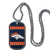 Denver Broncos Necklace Tag Style - Siskiyou