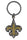 New Orleans Saints Chrome Logo Cut Keychain - Siskiyou