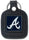Atlanta Braves Key Ring Square Leather - Siskiyou