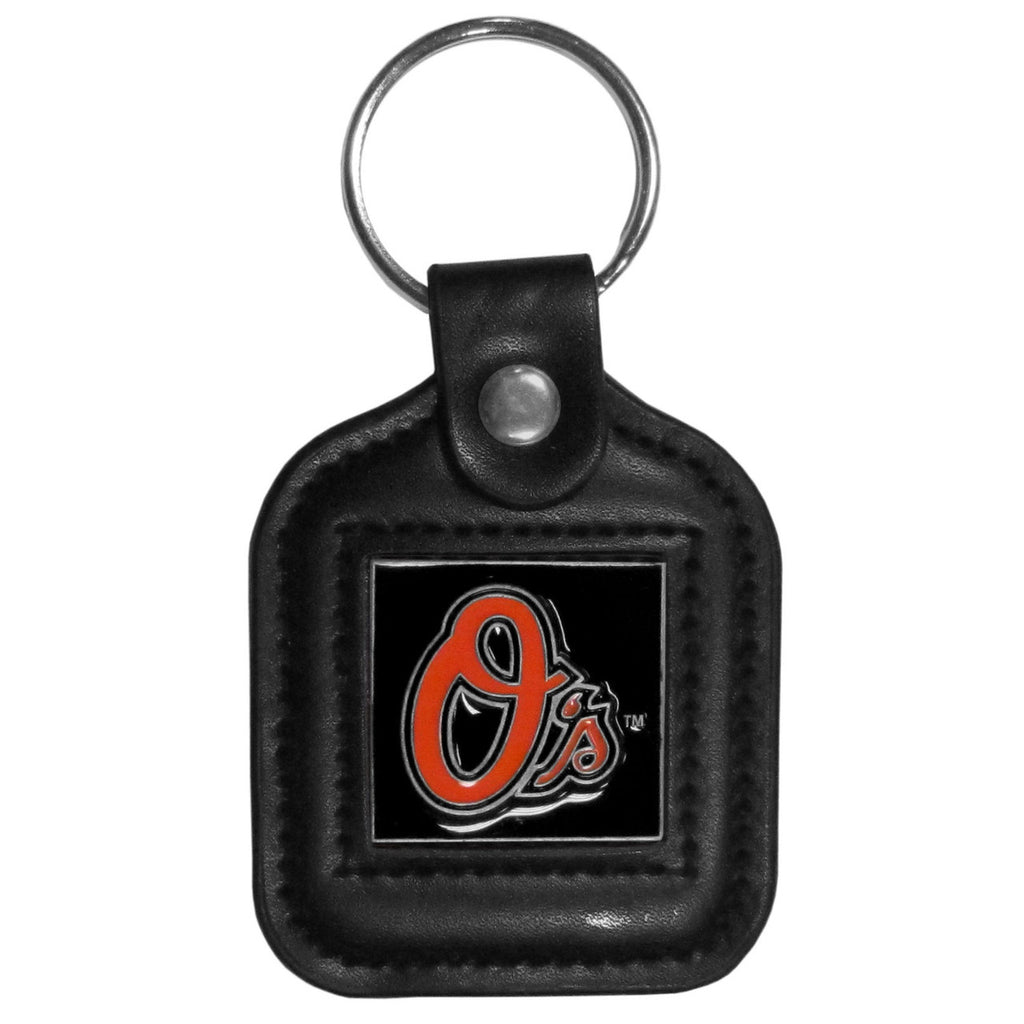 Baltimore Orioles Key Ring Square Leather CO - Siskiyou